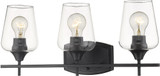 Z-Lite 473-3V-MB Joliet Matte Black 3-Light Vanity Light Fixture