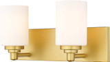 Z-Lite 485-2V-BG Soledad Brushed Gold 2-Light Bath Lighting