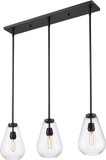 Z-Lite 488P8-3L-MB Ayra Modern Matte Black Multi Ceiling Light Pendant