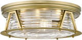 Z-Lite 491F4-RB Cape Harbor Modern Rubbed Brass Ceiling Light Fixture
