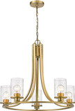 Z-Lite 492-5OBR Beckett Contemporary Olde Brass Chandelier Light