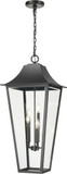 Z-Lite 5008CHXXL-BK Gannon Black 16" Outdoor Pendant Lamp