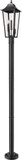 Z-Lite 5008PHBR-5012P-BK Gannon Black Exterior Post Lamp