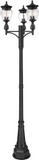 Z-Lite 5016PHMR-3-564P-BK Davina Black Exterior Lighting Post Light