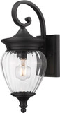 Z-Lite 5016S-BK Davina Black Outdoor Wall Light Sconce