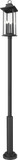 Z-Lite 5017PHXLR-5010P-BK Tiberius Black Outdoor Post Lamp