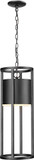 Z-Lite 517CHB-BK-LED Luca Contemporary Black LED Outdoor Drop Lighting