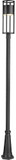 Z-Lite 517PHB-519P-BK-LED Luca Contemporary Black LED 10" Outdoor Post Lamp