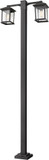 Z-Lite 531-2-536P-BK Portland Black Outdoor Landscape Lighting