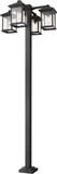 Z-Lite 531-4-536P-BK Portland Black Outdoor Landscaping Light