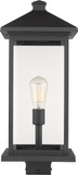 Z-Lite 531PHBXLS-BK Portland Black Outdoor Post Mount
