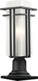 Z-Lite 549PHMR-533PM-BK Abbey Black 19" Tall Outdoor Pier Mount