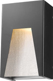 Z-Lite 561S-BK-SL-SDY-LED Millenial Modern Black Silver LED Outdoor Wall Lamp