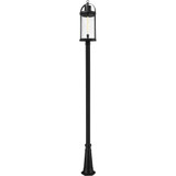 Z-Lite 569PHXL-519P-BK Roundhouse Black Outdoor Pole Lighting Fixture