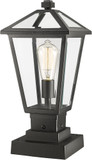 Z-Lite 579PHMS-SQPM-BK Talbot Traditional Black Exterior Pier Mount