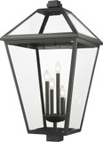 Z-Lite 579PHXLXS-BK Talbot Black Exterior Post Lighting Fixture