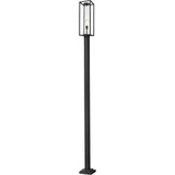 Z-Lite 584PHBS-536P-BK Dunbroch Modern Black Exterior Lamp Post Light