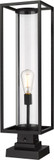 Z-Lite 584PHBS-SQPM-BK Dunbroch Modern Black Outdoor Pier Mount