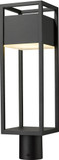Z-Lite 585PHMR-BK-LED Barwick Modern Black LED Exterior Post Light Fixture
