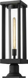 Z-Lite 586PHBR-533PM-BK Glenwood Modern Black Outdoor Pier Mount