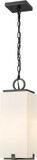 Z-Lite 593CHM-BK Sana Modern Black Outdoor 7" Hanging Lamp