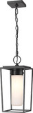 Z-Lite 595CHM-BK Sheridan Modern Black Outdoor 8" Drop Lighting Fixture