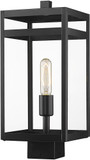 Z-Lite 596PHMS-BK Nuri Contemporary Black Outdoor Post Lighting Fixture