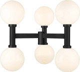 Z-Lite 597BP6-BK Laurent Contemporary Black 39" Outdoor Lamp Post Light