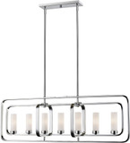 Z-Lite 6000-7L-CH Aideen Contemporary Chrome Kitchen Island Lighting