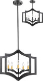 Z-Lite 6008-5BRZ Zander Modern Bronze Mini Hanging Chandelier