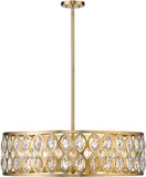 Z-Lite 6010-30HB Dealey Heirloom Brass Drum Pendant Lighting Fixture