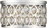 Z-Lite 6010F18CH Dealey Crystal Chrome Flush Lighting