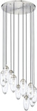 Z-Lite 651P-11R-BN Arden Contemporary Brushed Nickel 24" Multi Hanging Lamp