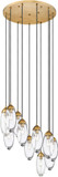 Z-Lite 651P-11R-RB Arden Modern Rubbed Brass 24" Multi Drop Ceiling Lighting