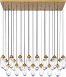 Z-Lite 651P-23L-RB Arden Contemporary Rubbed Brass 54" Multi Hanging Light