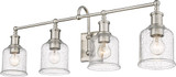 Z-Lite 734-4V-BN Bryant Contemporary Brushed Nickel 4-Light Bathroom Sconce