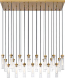 Z-Lite 740P-23L-RB Beau Modern Rubbed Brass 54" Multi Pendant Lamp