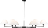 Z-Lite 744-63R-MB Leila Matte Black Hanging Chandelier