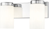 Z-Lite 746-2V-CH Burk Modern Chrome 2-Light Bathroom Light