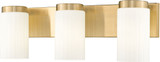 Z-Lite 746-3V-LG Burk Modern Luxe Gold 3-Light Bath Lighting Sconce
