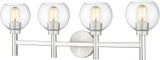Z-Lite 7502-4V-BN Sutton Brushed Nickel 4-Light Lighting For Bathroom