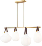Z-Lite 7513-4L-MGLD Newbury Modern Modern Gold Island Lighting
