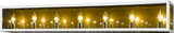 Z-Lite 802-7V-CH Infinity Modern Chrome 7-Light Bathroom Sconce Lighting
