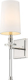 Z-Lite 803-1S-PN Sophia Polished Nickel 20" Wall Light Fixture