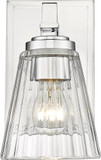 Z-Lite 823-1S-CH Lyna Modern Chrome Wall Light Sconce