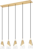Z-Lite 828P6-5L-MGLD Aimie Modern Modern Gold Multi Drop Lighting