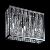 Z-Lite 872CH-3V Terra Contemporary Chrome Halogen 3-Light Bathroom Wall Light Fixture