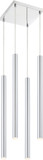 Z-Lite 917MP24-CH-LED-4SCH Forest Contemporary Chrome LED Multi Drop Lighting