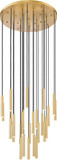 Z-Lite 919MP12-27R-MGLD-LED Forest Contemporary Modern Gold LED Multi Pendant Lamp