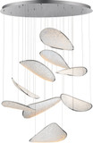 ET2 Lighting E24979-PC Moonscapes Modern Polished Chrome LED Multi Hanging Light